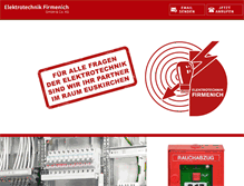 Tablet Screenshot of firmenich-elektro.de